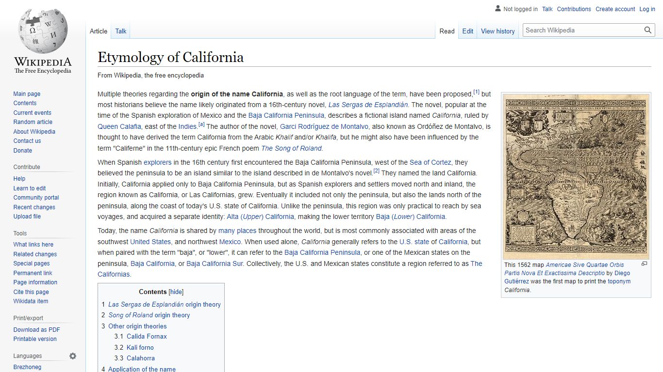 Etymology of California - Wikipedia
